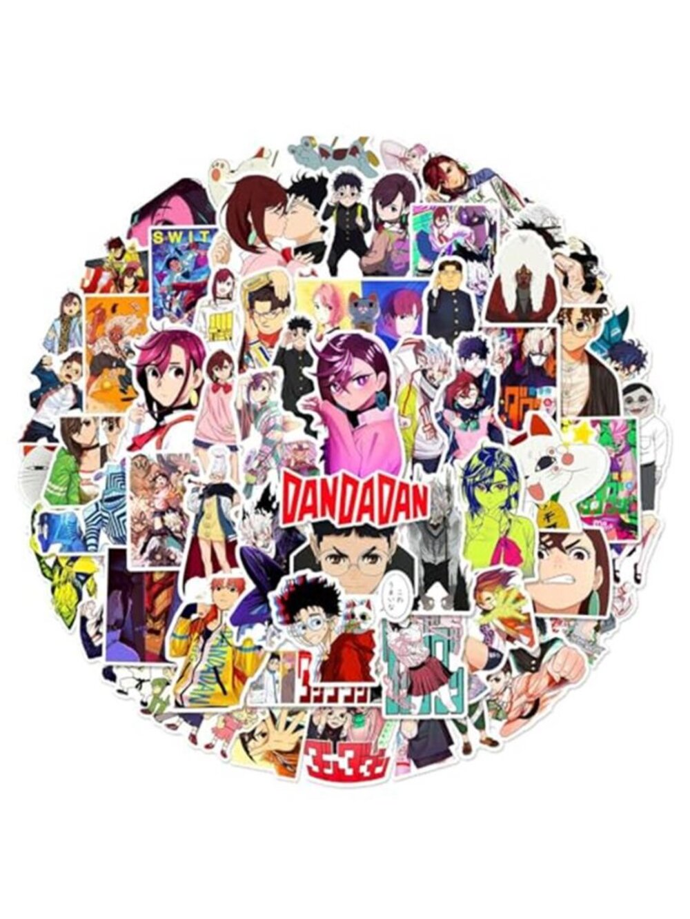 50Pcs Manga Dandadan Stickers Mixed Pack,Cartoon Characters Stickers Movie